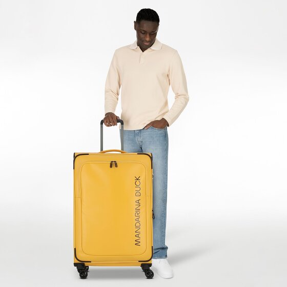 Mandarina Duck Eco Coated 4 wheels Trolley L 78 cm with expansion pleat
