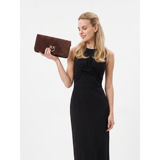 PINKO Love Soft Clutch bag Genuine Leather 27 cm