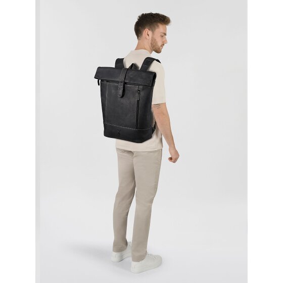 Jack Kinsky Baltimore 15 Business backpack Genuine Leather 43 cm Laptop compartment