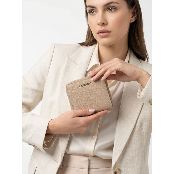 Lazarotti Bologna Leather Medium Zip-Around Wallet, Leather, 10 cm