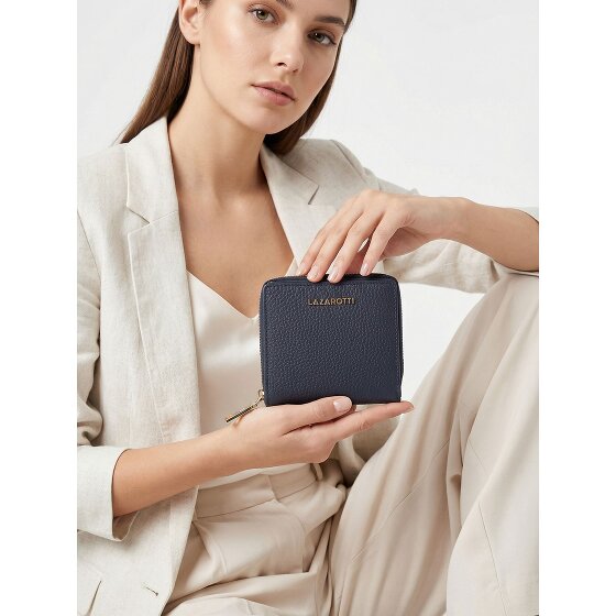 Lazarotti Bologna Leather Medium Zip-Around Wallet, Leather, 10 cm