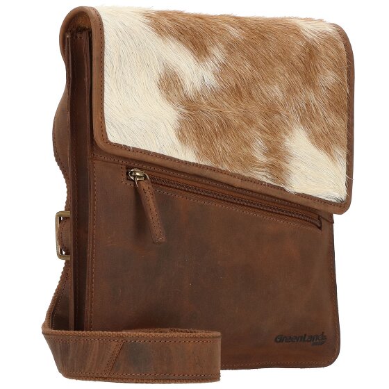 Greenland Nature Natural Combination shoulder bag leather 26 cm