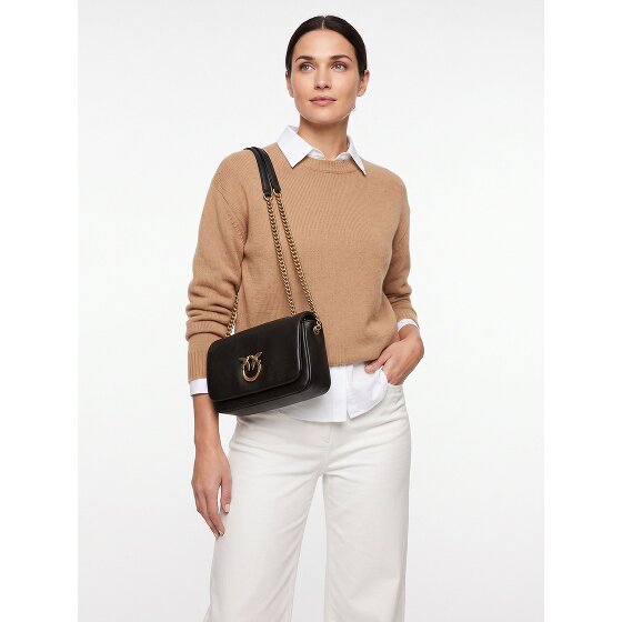 PINKO Love Soft Shoulder Bag Genuine Leather 22 cm