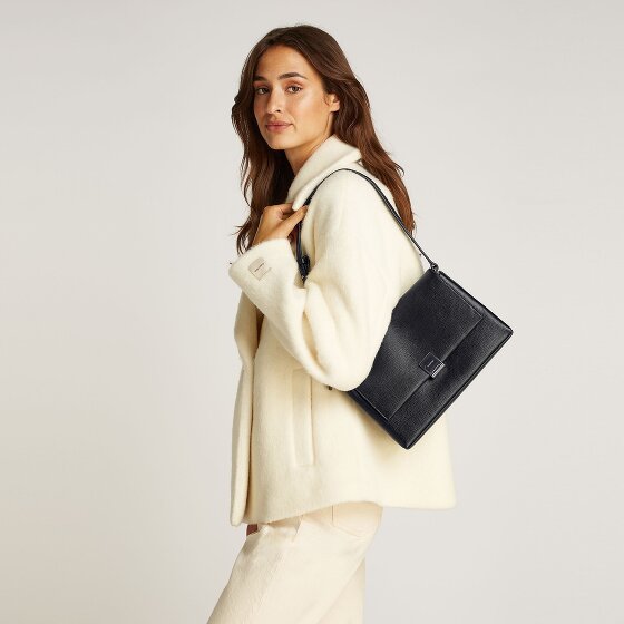 Calvin Klein CK Plaque Shoulder Bag 28 cm