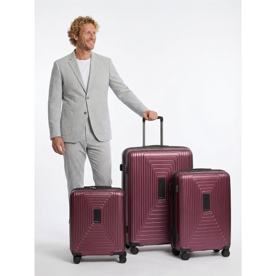 Redolz Essentials 14 4 wheels Suitcase set 3-piece with expansion pleat
