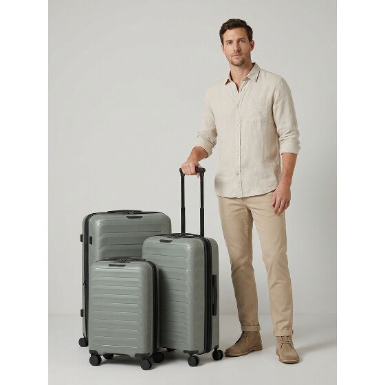 d&n Toronto 4 wheels Suitcase set 3-piece with expansion pleat