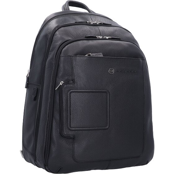 Piquadro Vibe backpack leather 43 cm laptop compartment Piquadro Vibe backpack leather 43 cm laptop compartment