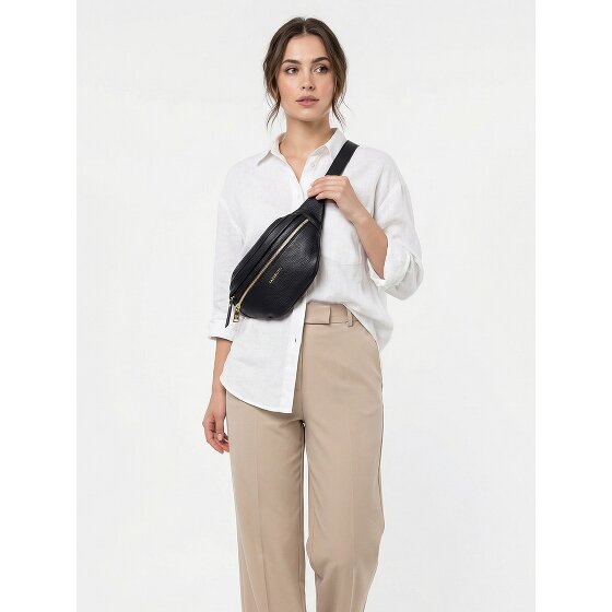Lazarotti Bologna Leather Double-Zip Bum Bag, Crossbody, Leather, 25 cm