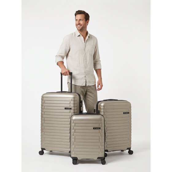 Pactastic Collection 04 THE THREE SET + 4 wheels Suitcase set 3-piece Expandable