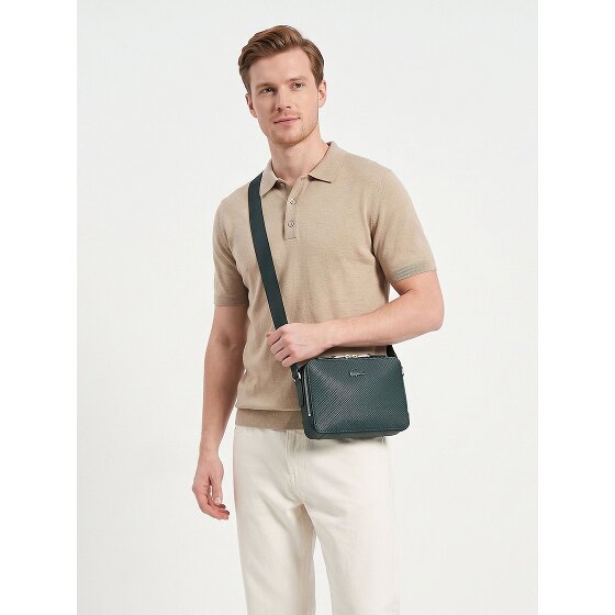 Lacoste Chantaco Shoulder bag Genuine Leather 20.5 cm