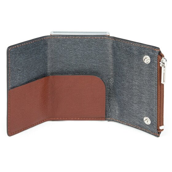 Piquadro Black Square credit card case leather 6 cm