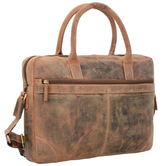 Greenburry Vintage briefcase leather 41 cm laptop compartment