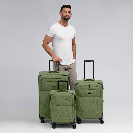 Redolz Essentials 12 THREE SET 4 wheels Suitcase set 3-piece Expandable
