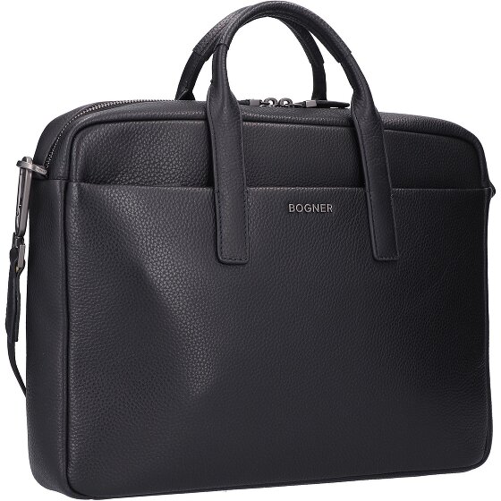 Bogner Jasper Marlo briefcase leather 39 cm lapto compartment