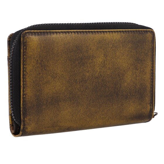 Greenburry Destressed Wallet RFID protection Leather 13.5 cm