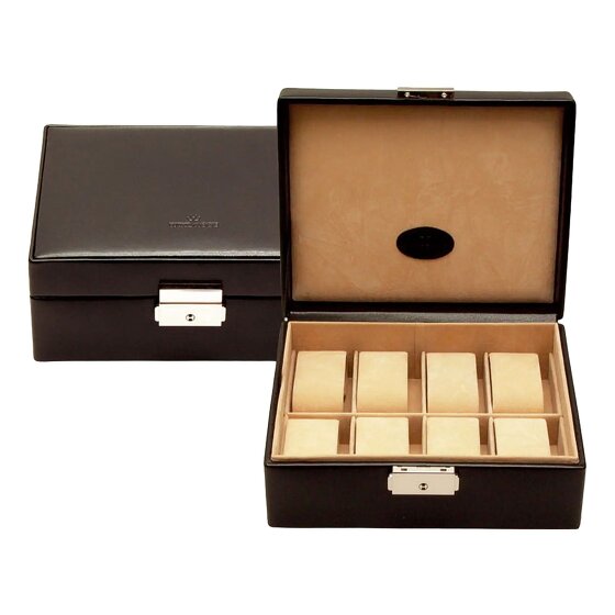 Windrose Merino Jewelry box Leather 19.5 cm