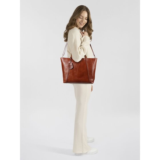 Burkely Fine Florence Shopper Bag Leather 37 cm Laptop compartment