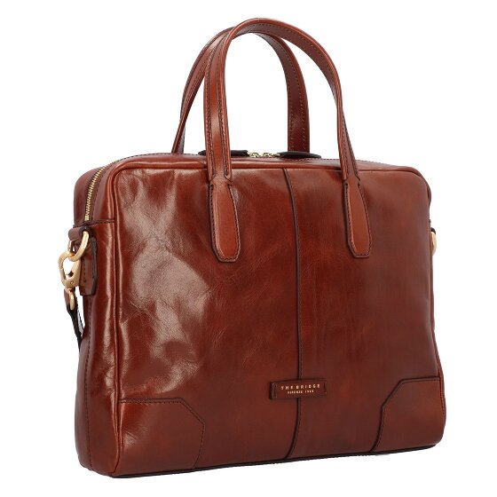 The Bridge Vespucci briefcase leather 38 cm laptop compartment