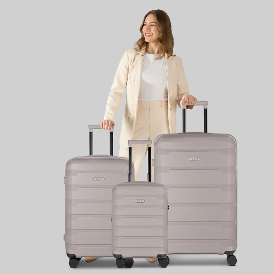 d&n South Dakota 4 wheels Suitcase set 3-piece with expansion pleat