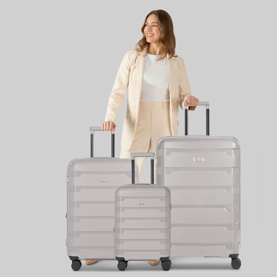 d&n South Dakota 4 wheels Suitcase set 3-piece with expansion pleat