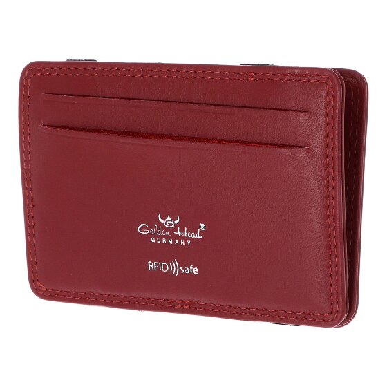 Golden Head Polo Credit card case RFID protection Genuine Leather 7.5 cm