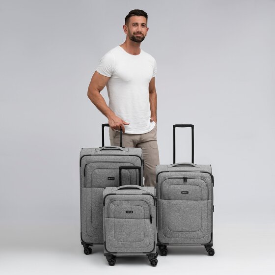 Redolz Essentials 12 THREE SET 4 wheels Suitcase set 3-piece Expandable