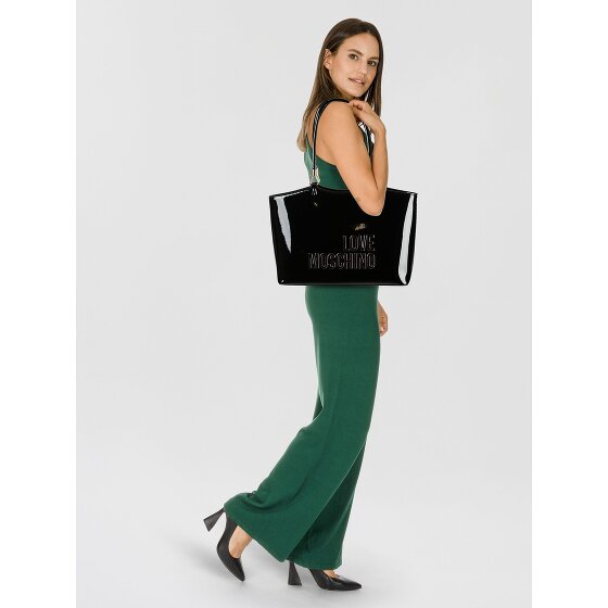 Love Moschino Enameled Logo Shopper Bag 35 cm