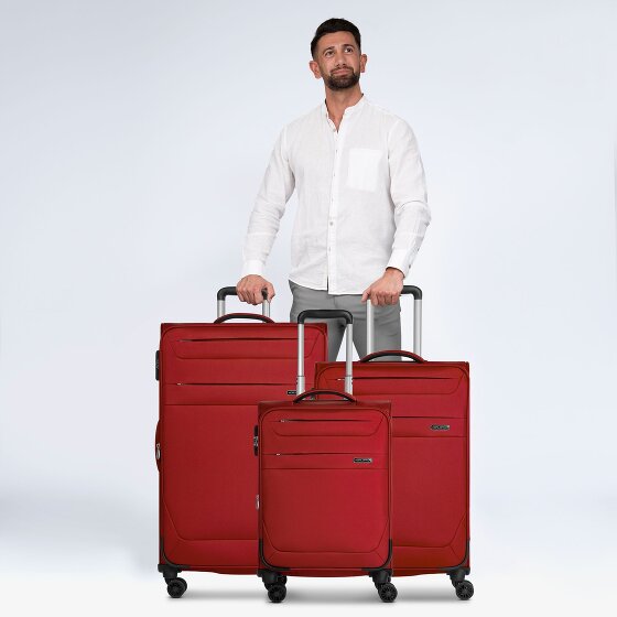 Worldpack Chicago 4 wheels Suitcase set 3-piece with expansion pleat