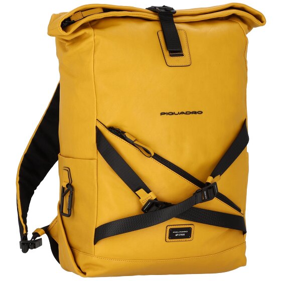 Piquadro Harper backpack leather 48 cm laptop compartment