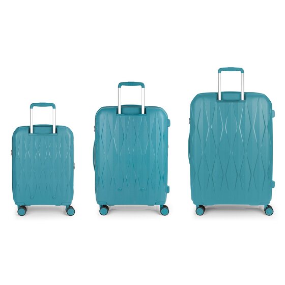 Gabol Infinity 4 wheels Suitcase set 3-piece with expansion pleat