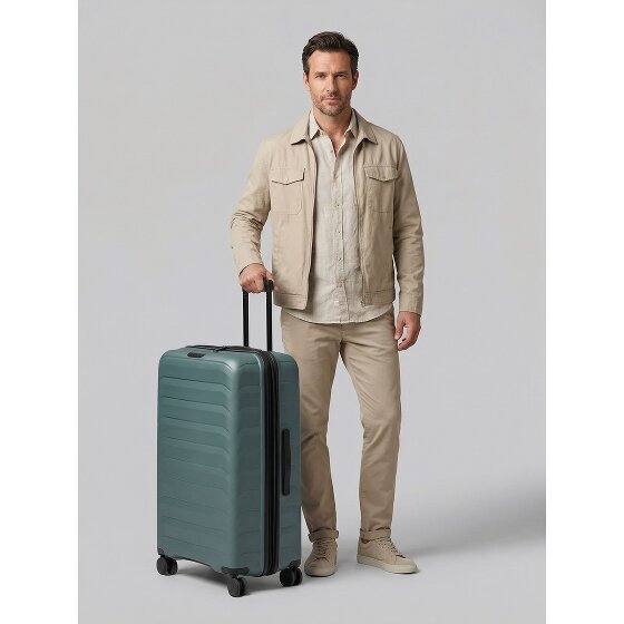 d&n Toronto 4 wheels Trolley L 75 cm with expansion pleat