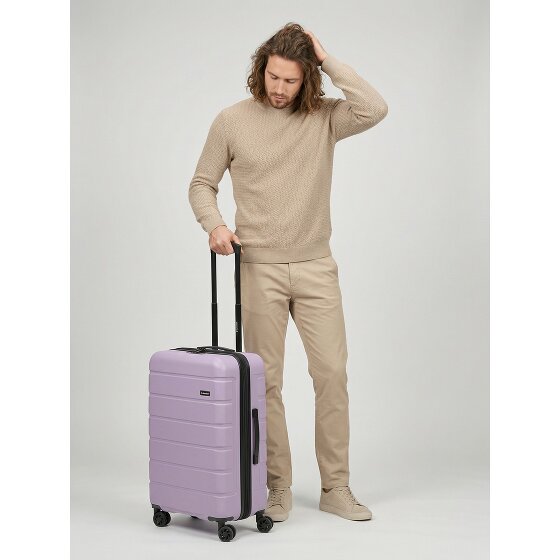 Saxoline Miami 4 wheels Trolley M 65 cm with expansion pleat