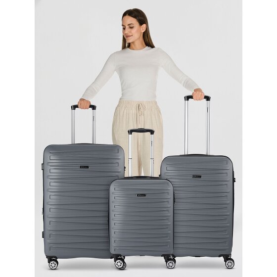 Benzi 5493 4 wheels Suitcase set 3-piece with expansion pleat