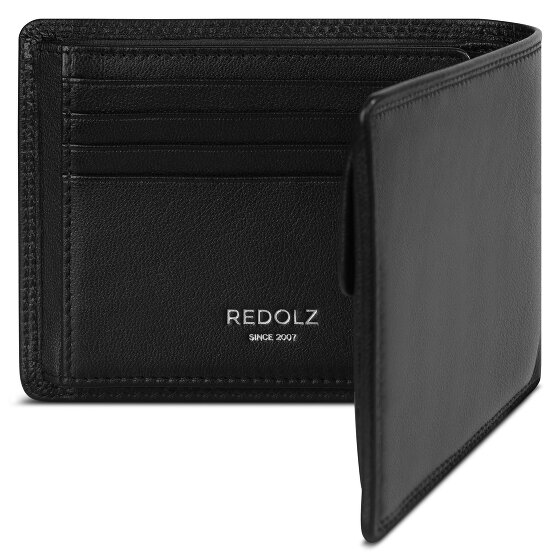 Redolz Leather Essentials QF wallet RFID leather 12 cm fold-out