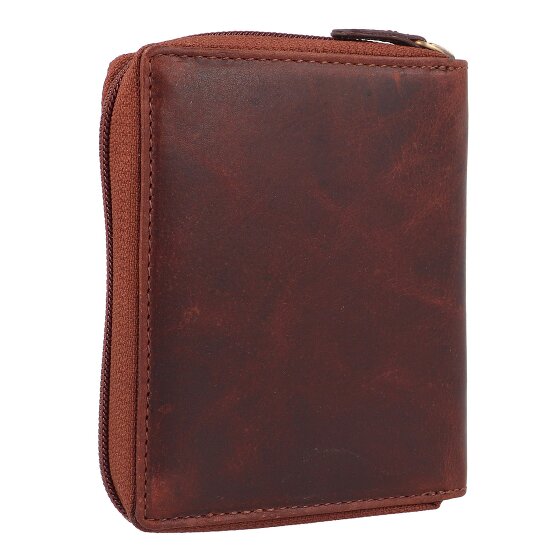 Greenburry Rugged Wallet RFID protection Genuine Leather 12.5 cm