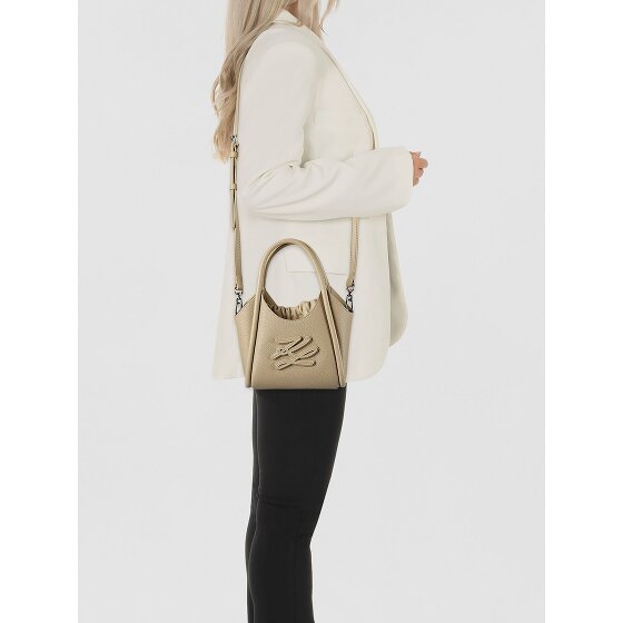 Karl Lagerfeld Autograph Handbag Genuine Leather 26 cm