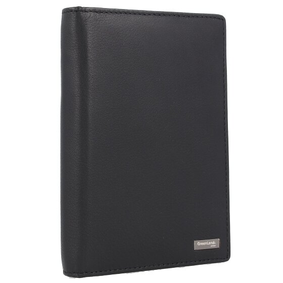 Greenland Nature Black Nappa passport case RFID leather 11.5 cm