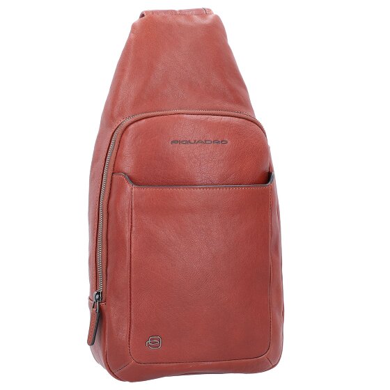 Piquadro Black Square shoulder bag leather 20 cm