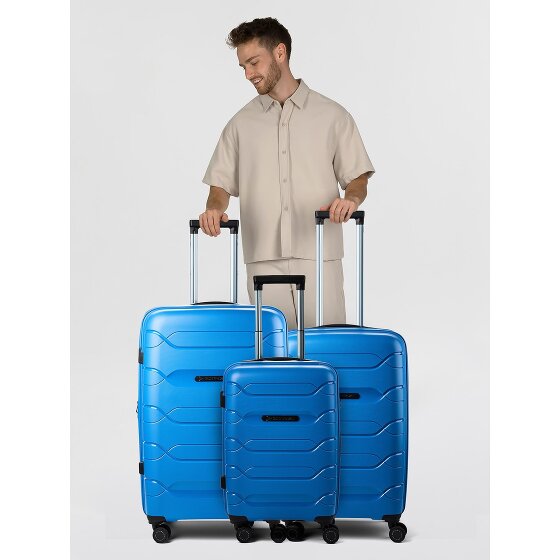 Polestream Strz by Asteroid 4 wheels Suitcase set 3-piece with expansion pleat