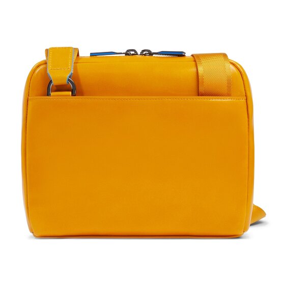 Piquadro Blue Square Shoulder bag Leather 21 cm