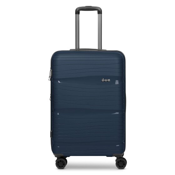 d&n Travel Line 4300-Plus 4 wheels Trolley M 65 cm with expansion pleat