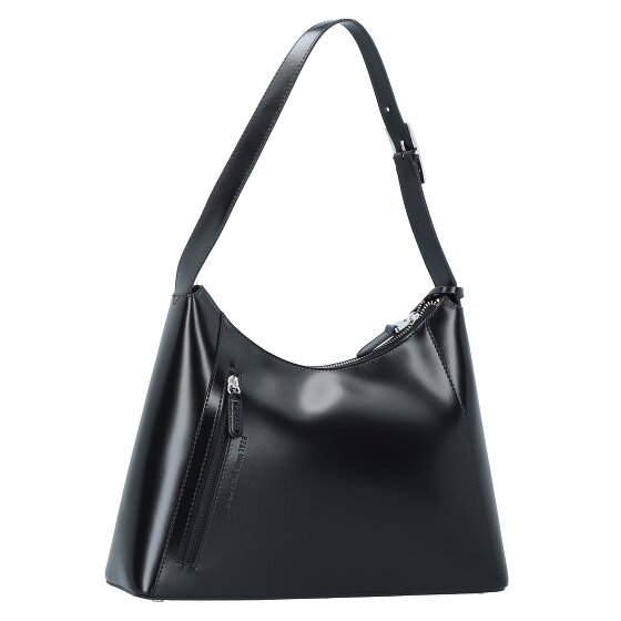 Picard Black Tie Shoulder Bag Leather 34 cm