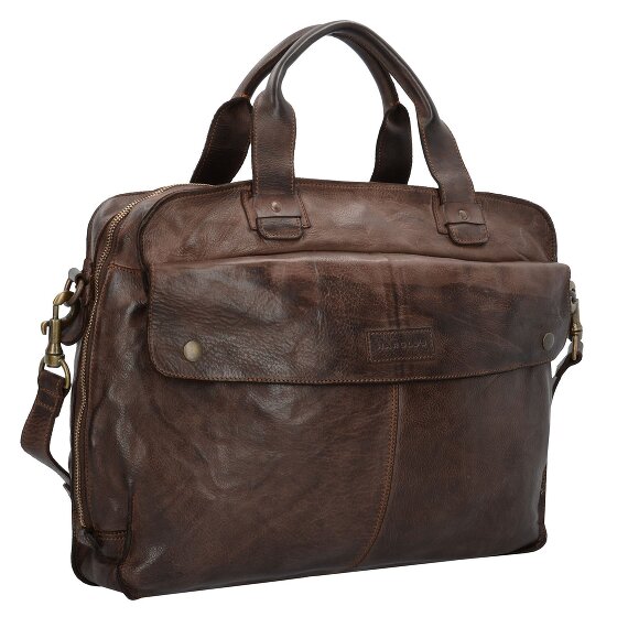 Harold's Saddle briefcase leather 41 cm laptop compartment