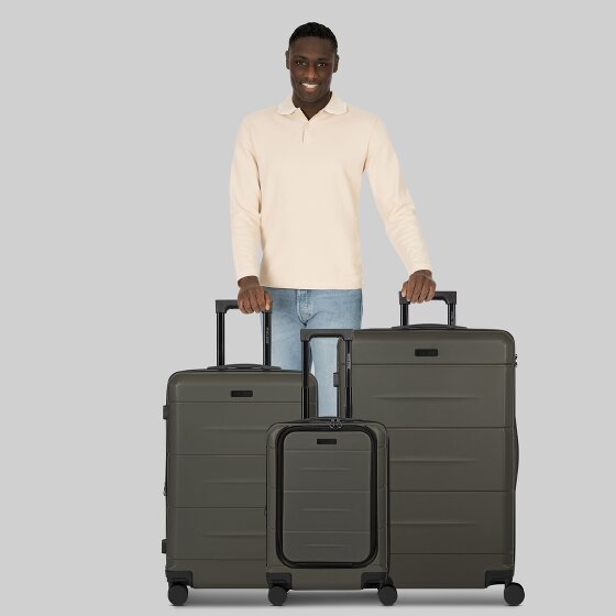 Police London 4 wheels Suitcase set 3-piece with expansion pleat