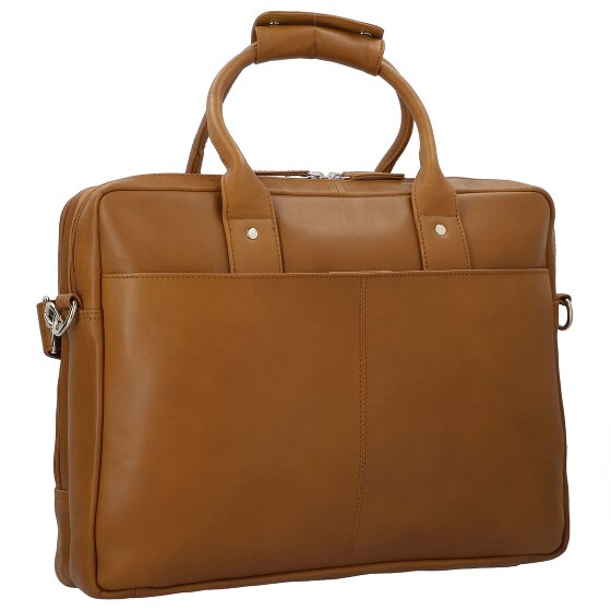 Dermata Briefcase leather 39 cm laptop compartment