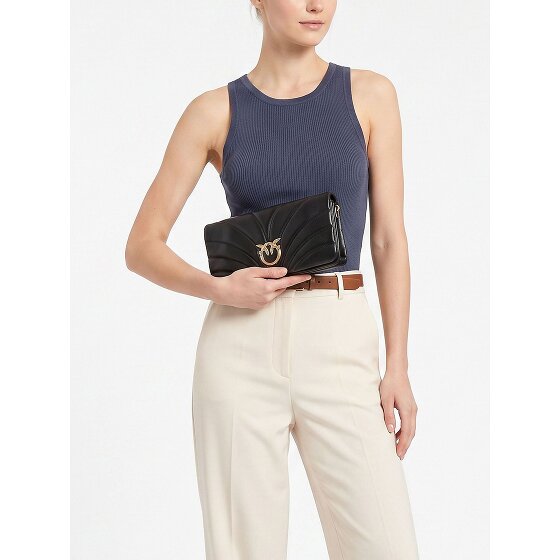PINKO Love Horizontal Clutch bag Genuine Leather 27 cm