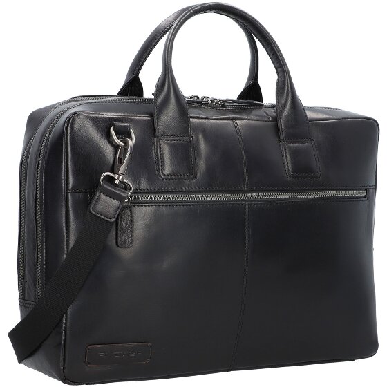 Plevier Rock Flint Briefcase RFID protection Leather 41 cm Laptop compartment