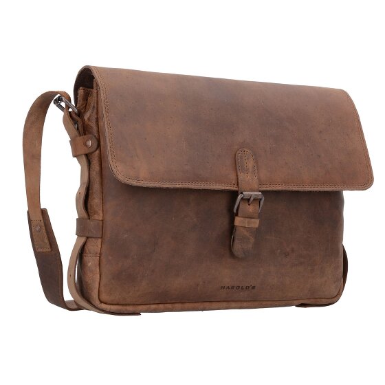 Harold's Antique messenger leather 35 cm