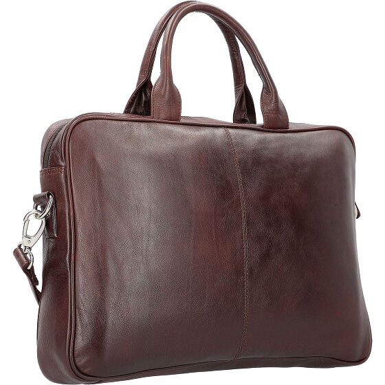 Dermata Briefcase leather 39 cm laptop compartment