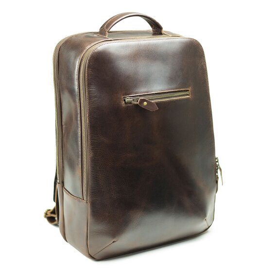 Buckle & Seam Leon backpack leather 41 cm laptop compartment